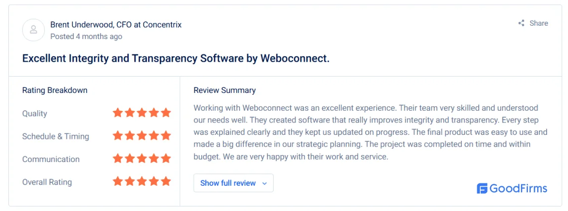 weboconnect testimonials